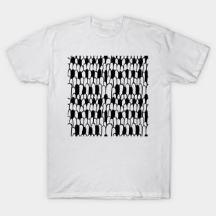 Monochrome Scale Pattern T-Shirt